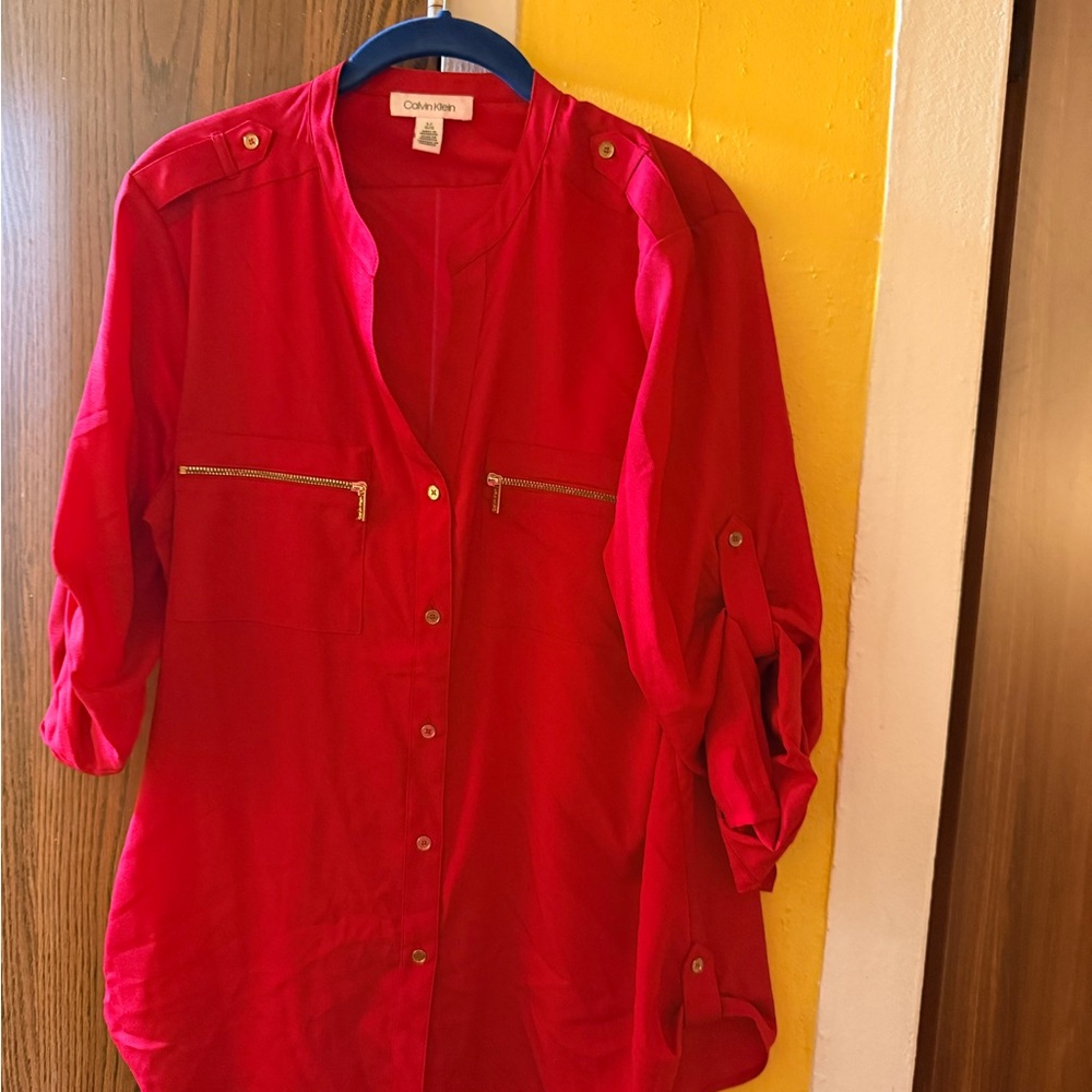 Calvin Klein Vibrant Red Garment